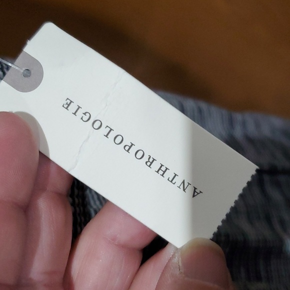 Anthropologie Daily practice cross back stretch midi dress NWT grey space dye - Picture 6 of 11